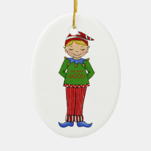 Jingle Elves "Goody" Keramisch Ornament