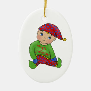 Jingle Elves "ItsyBitsy" Keramisch Ornament