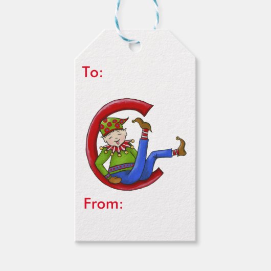 Jingle Elves (Sam) Cadeaulabel (Voorkant)
