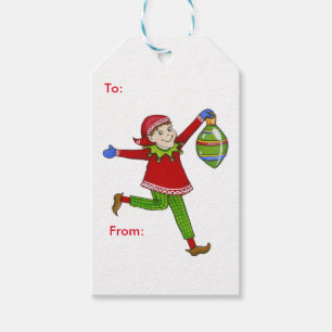 Jingle Elves (Skippy) Cadeaulabel