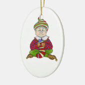 Jingle Elves "Stitch" Keramisch Ornament (Links)