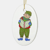 Jingle Elves "Woody" Keramisch Ornament (Links)