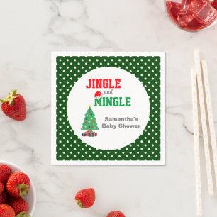 Jingle en Mingle Baby shower Servet