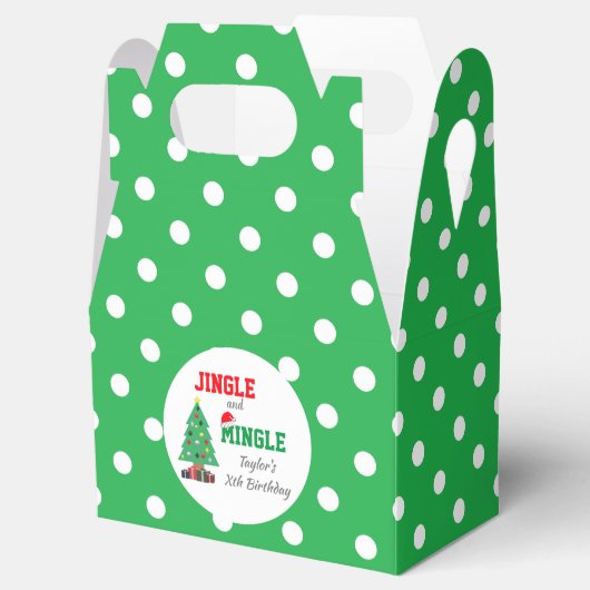 Jingle en Mingle Birthday Bedankdoosjes (Geopend)