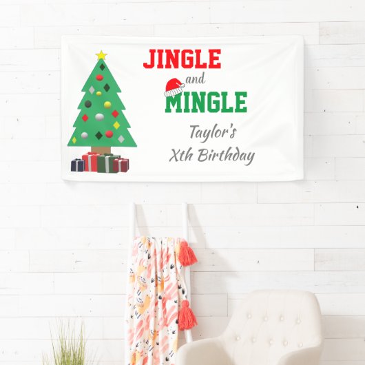 Jingle en Mingle Birthday Spandoek (Insitu)
