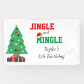 Jingle en Mingle Birthday Spandoek (Horizontaal)