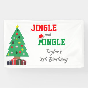 Jingle en Mingle Birthday Spandoek