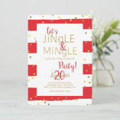 Jingle en Mingle Gold Confetti Kaart (Staand voorkant)