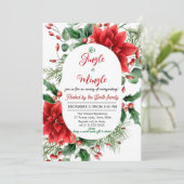 Jingle en Mingle Holiday Party Kaart (Staand voorkant)