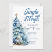 Jingle en Mingle kerstdiner Kaart (Voorkant)