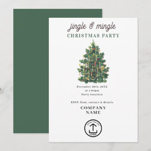 Jingle en Mingle Kerstfeest Zakelijke Kerstborrel Kaart