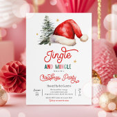 Jingle en Mingle Kerstfeestdag Cocktail Party Kaart