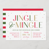 Jingle en Mingle-kerstfeestdag Kaart (Voorkant / Achterkant)