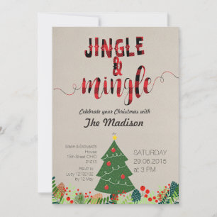 Jingle en Mingle-kerstfeestdag Kaart