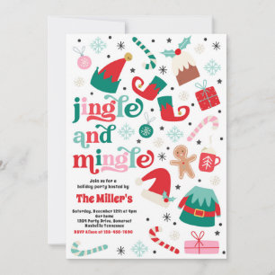 Jingle en Mingle kerstfeestje Kaart