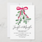 Jingle en Mingle-kerstfeestmaal Kaart (Voorkant)