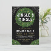 Jingle en Mingle Kerstmis met feestdag Kaart (Staand voorkant)