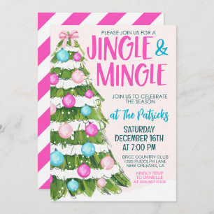 Jingle en Mingle Kerstparty Kaart