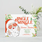 Jingle et Mingle Invitation de la fête de Noël (Debout devant)