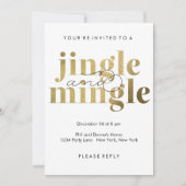 Jingle et Mingle | Invitations Fêtes (Devant)