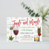 Jingle et Mingle Noël Cocktail Invitation (Debout devant)
