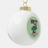 Jingle Hay Bales Keramische Bal Ornament (Links)