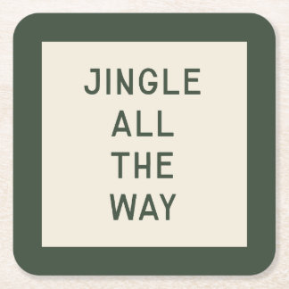 Jingle helemaal | Minimaal kerst Onderzetter