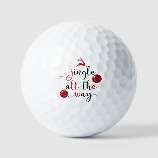 Jingle helemaal naar kerstfeestdag golfballen (Voorkant)