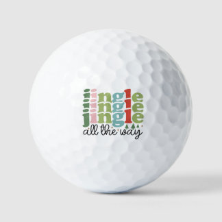 Jingle helemaal Retro Groovy Kerst Feestdagen Golfballen