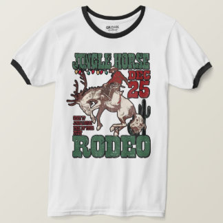 🎄 Jingle Horse Rodeo T-Shirt – Westerse Kerst