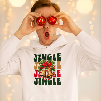 Jingle Jingle Gold Bells & Holly Hoodie