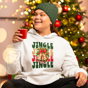 Jingle Jingle Gold Bells & Holly Hoodie