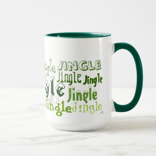 Jingle Jingle Green Holiday Graphics Mug