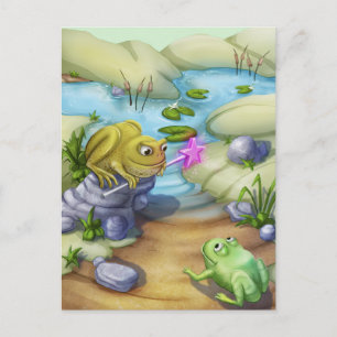 Jingle Jingle Little Gnome Carte postale Grenouill