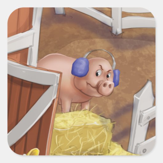 Jingle Jingle Little Gnome M. Pig Stickers (Devant)