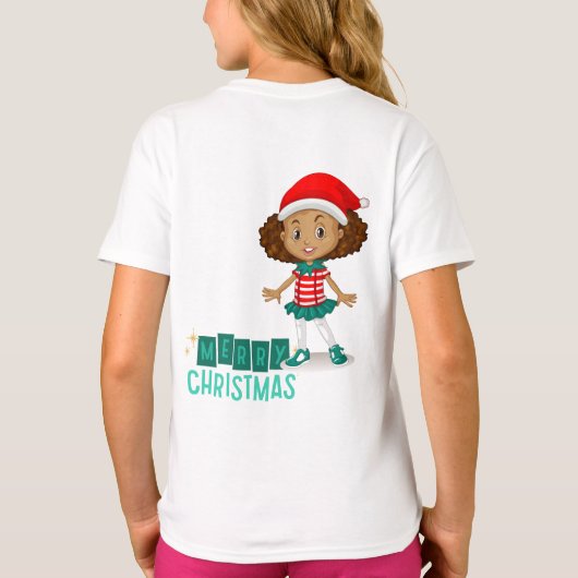 Jingle Joy : Ensemble T-Shirt de Noël pour filles (Dos)
