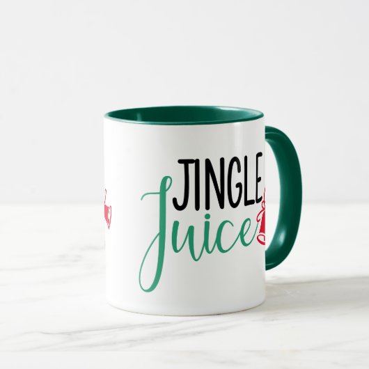 Jingle Juice | Funny Christmas Drink Humor Mok (Voorkant rechts)