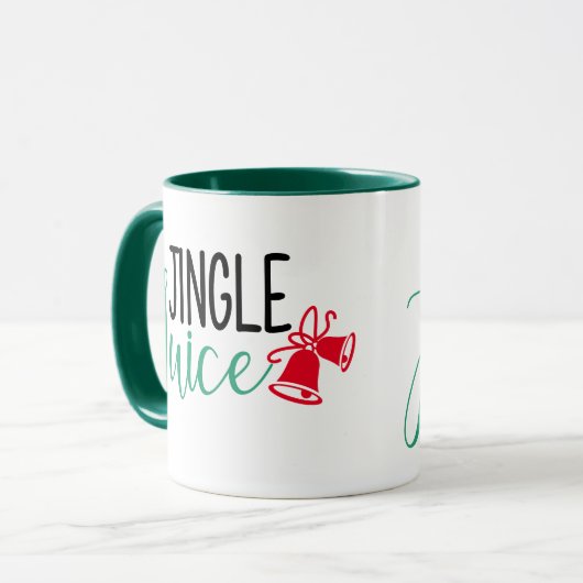 Jingle Juice | Funny Christmas Drink Humor Mok (Voorkant links)