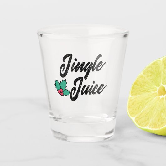 Jingle Juice - Funny Christmas Drinking Humor Shot Glas (Voorkant)