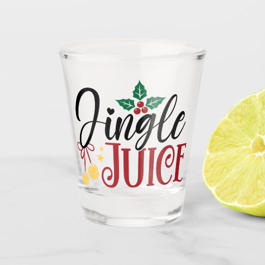 Jingle Juice Shot glass Shot Glas (Voorkant)