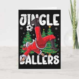 Jingle Llers Kerstman Voetbal Plaid Kaart