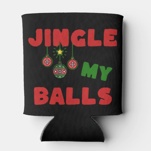Jingle mijn ballen blikjeskoeler (Achterkant)