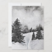 Jingle & Mingle Aquarelle Invitation de la fête de (Dos)