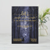 Jingle & Mingle Celestial Woodland Holiday Party Kaart (Staand voorkant)