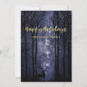 Jingle & Mingle Celestial Woodland Holiday Party Kaart (Achterkant)