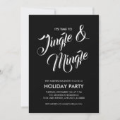 Jingle & Mingle Christmas Holiday Party Invitation (Devant)