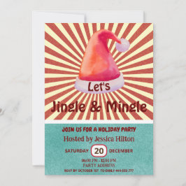 Jingle & Mingle Cool leuke retro kerstmuts Kaart