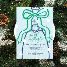 Jingle & Mingle Groene Strik champagne Kerstfeest