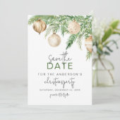 Jingle & Mingle Kerstfeest Save The Date (Staand voorkant)