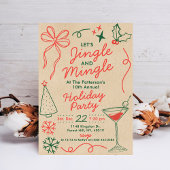 Jingle & Mingle | Kerstfeestcocktailparty Kaart